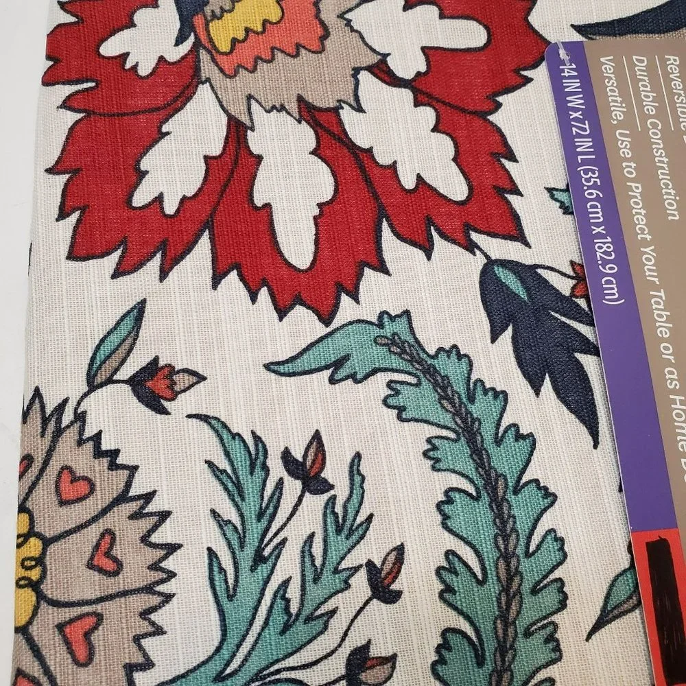 Better Homes and Gardens Floral Table Runner, Reversible Fall Flowers 72